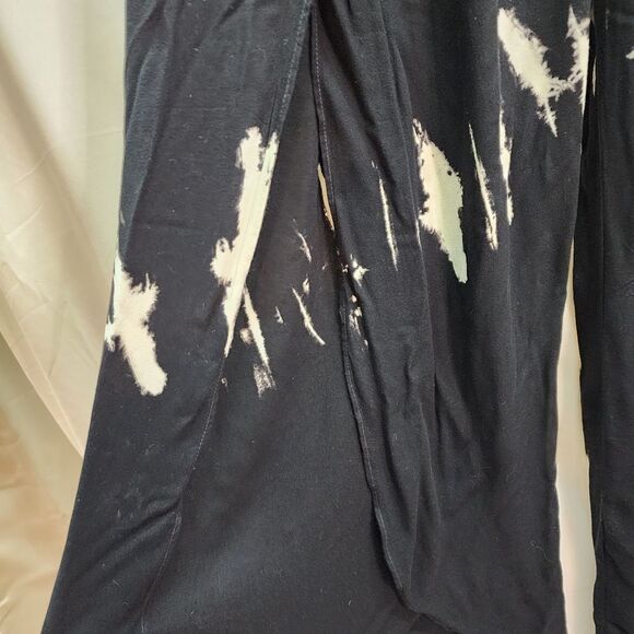 Young Fabulous & Broke Black Tie Die Split Wide Leg Pants Size Small - Picture 5 of 12